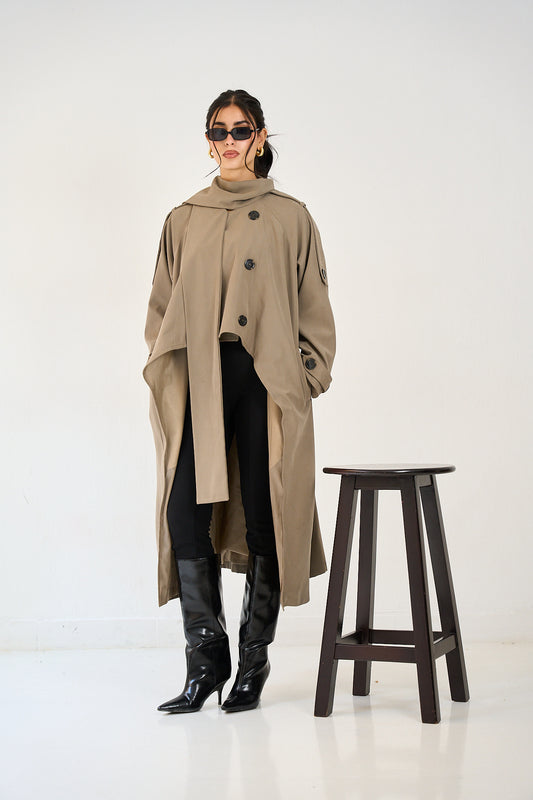 Wrapi Coat - Khaki