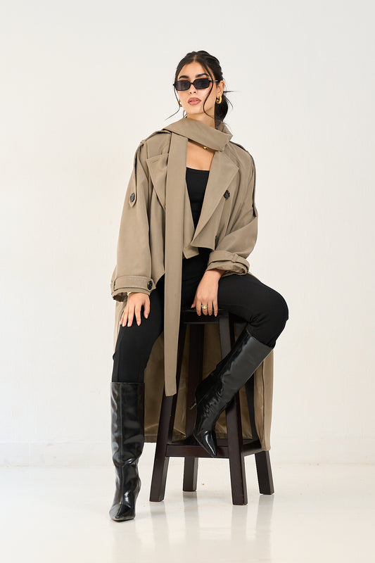 Wrapi Coat - Khaki